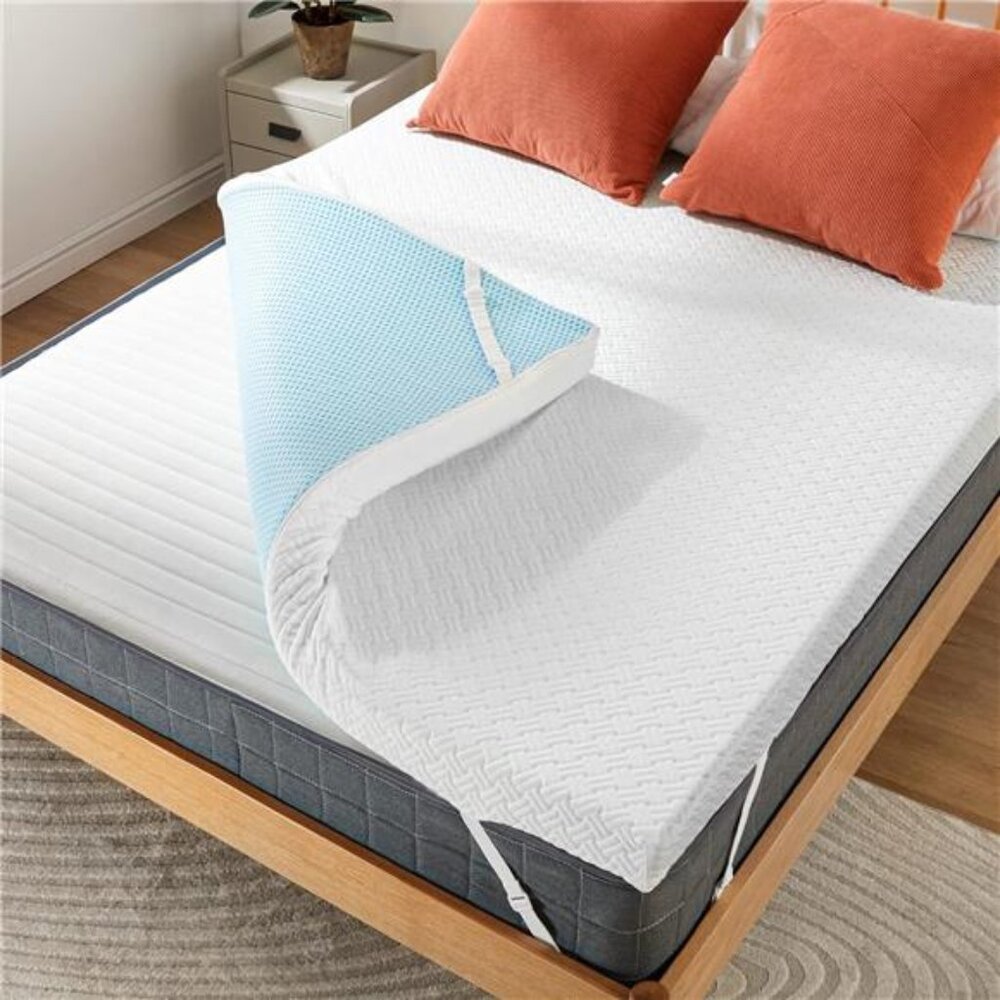 3 Inch Memory Foam Mattress Topper King Size, High-Density Mattress Pad Pressure